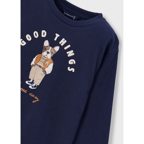 〈mayoral〉Boy dog t-shirt(navy) ※KIDS