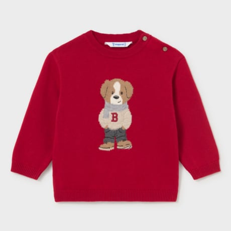 〈mayoral〉Baby intarsia sweater(red) ※BABY