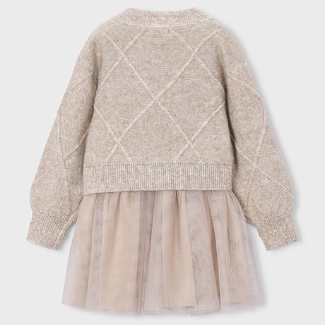 〈mayoral〉Girls' knitted dress with bows ※KIDS