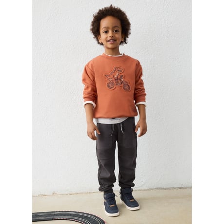 〈mayoral〉Zip-Pocket Joggers(Slate) ※KIDS