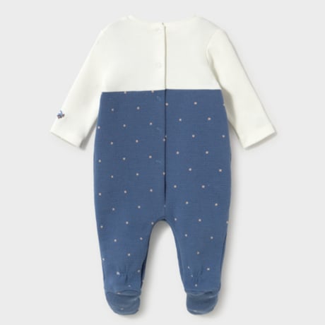〈mayoral〉Footed romper(blue) ※BABY