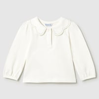 〈mayoral〉Baby polo shirt with a ruffled collar(champa) ※BABY