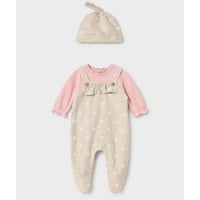〈mayoral〉 Hat and romper set(beige) ※BABY