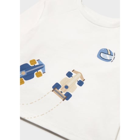 〈mayoral〉Baby car T-shirt(white) ※BABY
