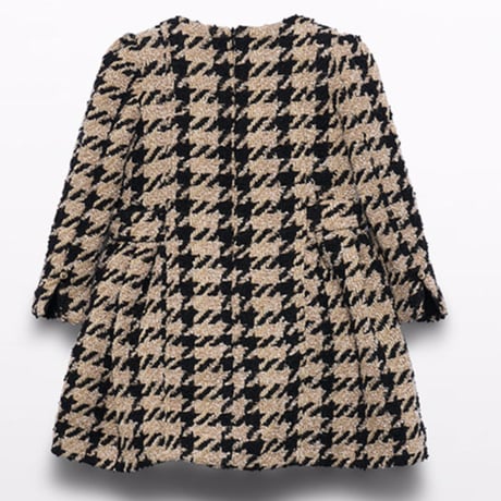 〈Abel&Lula〉Houndstooth tweed dress※KIDS&JUNIOR
