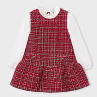 〈mayoral〉Pinafore dress(Red)※KIDS