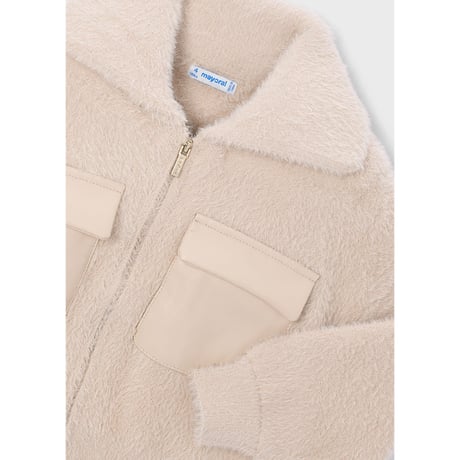 〈mayoral〉Faux Fur Zip-Up Jacket ※KIDS