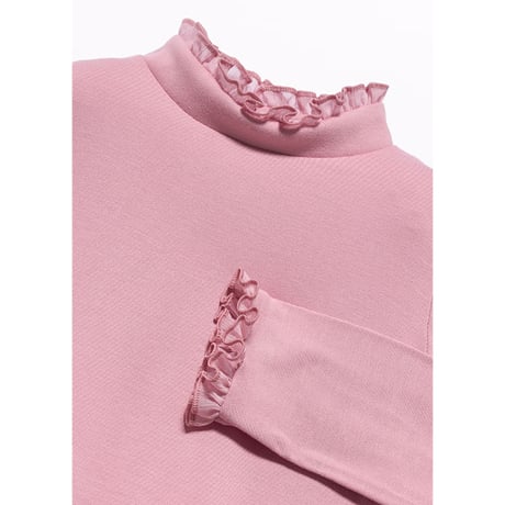 〈Abel&Lula〉Swan neck girls shirt(Pink)※KIDS&JUNIOR