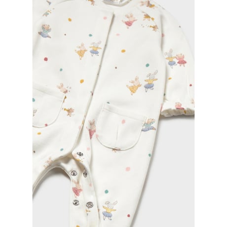 〈mayoral〉Cotton Romper 2-Piece Set (off-white) ※BABY