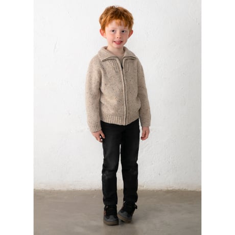〈mayoral〉Tweed Knit Full-Zip Jacket ※KIDS