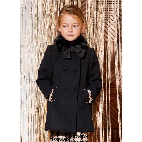 〈Abel&Lula〉 Wool Coat(Black)※KIDS&JUNIOR