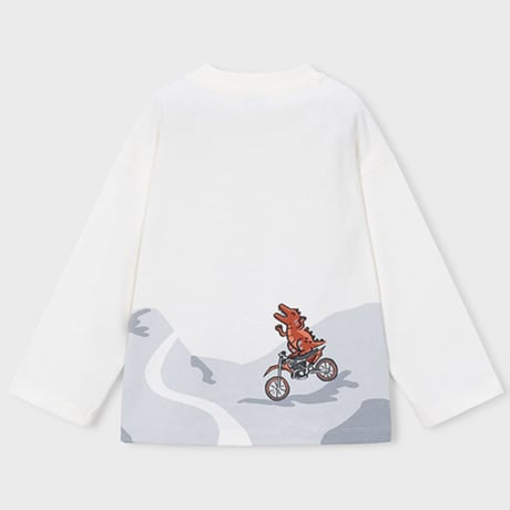 〈mayoral〉Boys' motorbike T-shirt(white) ※KIDS