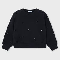 〈mayoral〉Rhinestone Pullover（black） ※KIDS