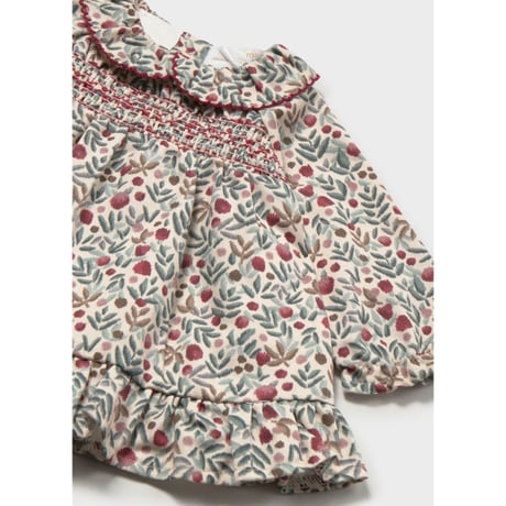 〈mayoral〉 Print Dress(bordeaux) ※BABY