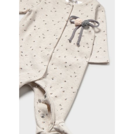 〈mayoral〉Footed romper (ivory) ※BABY