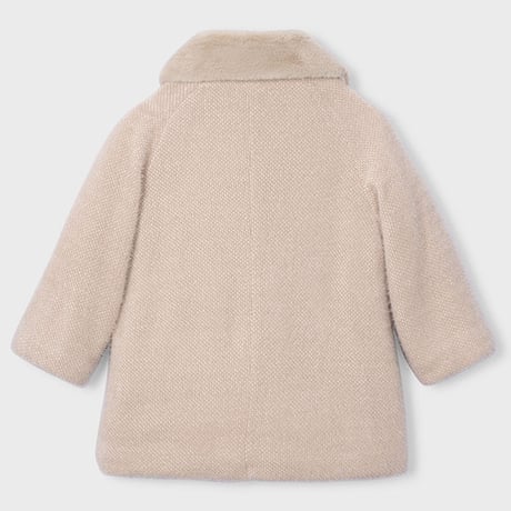 〈mayoral〉Girl fur coat(oatmeal)※KIDS