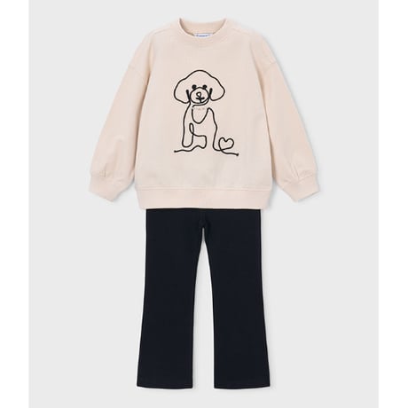 〈mayoral〉Dog-themed leggings and sweatshirt set ※KIDS