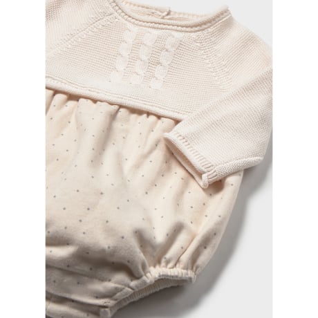 〈mayoral〉 Combo romper and tights (white) ※BABY