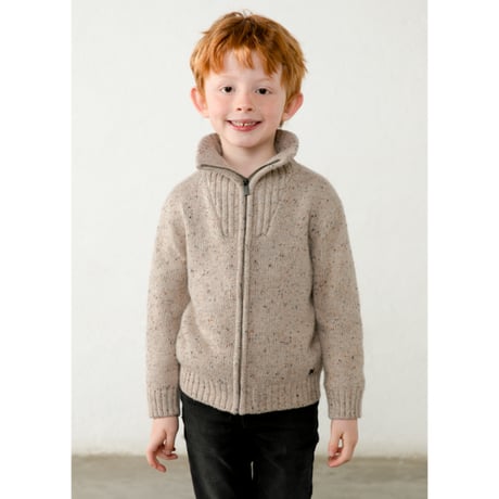 〈mayoral〉Tweed Knit Full-Zip Jacket ※KIDS