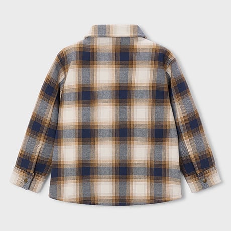 〈mayoral〉Plaid Check Zip-Up Shirt Jacket ※KIDS