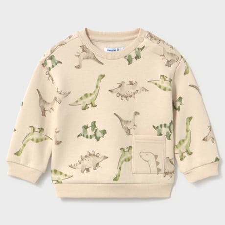 〈mayoral〉Baby dino print pullover with pocket ※BABY