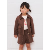 〈mayoral〉Faux Suede Eyelet Studded Bermuda Shorts ※KIDS