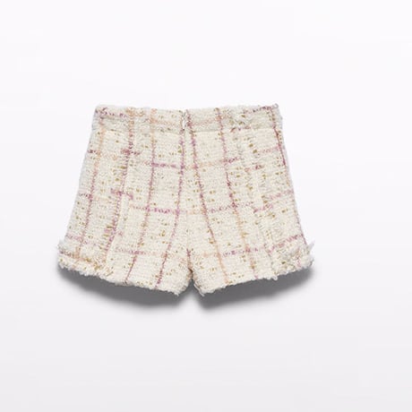 〈Abel&Lula〉Tweed check Bermuda shorts※KIDS&JUNIOR