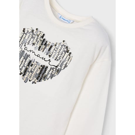 〈mayoral〉Girl screen print t-shirt(black) ※KIDS