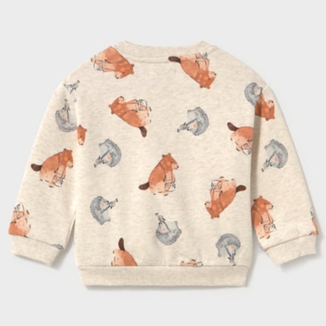 〈mayoral〉Baby animal print pullover with pocket ※BABY