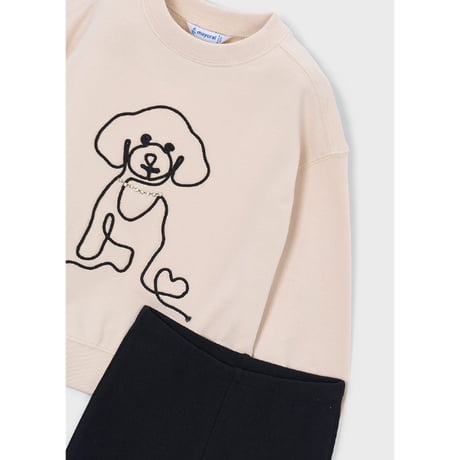 〈mayoral〉Dog-themed leggings and sweatshirt set ※KIDS