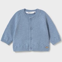 〈mayoral〉Knit cardigan(blue） ※BABY