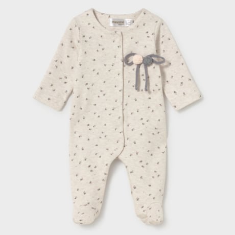 〈mayoral〉Footed romper (ivory) ※BABY