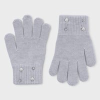 〈mayoral〉Pearl gloves for girls(gray) ※KIDS
