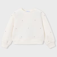 〈mayoral〉Rhinestone Pullover（white） ※KIDS