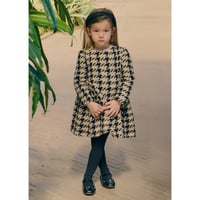 〈Abel&Lula〉Houndstooth tweed dress※KIDS&JUNIOR