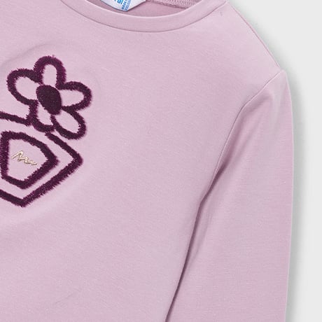 〈mayoral〉Basic floral T-shirt for girls(purple) ※KIDS