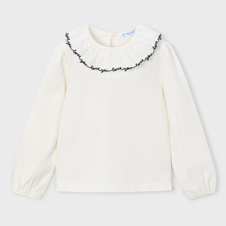〈mayoral〉Girl ruffled neck blouse ※KIDS