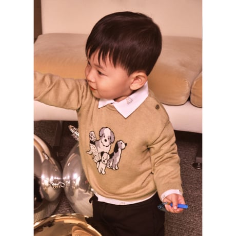 〈mayoral〉Baby animal intarsia jumper(dog) ※BABY