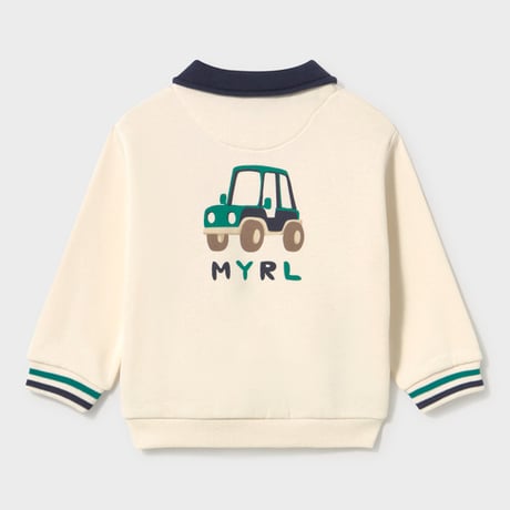 〈mayoral〉Polo-neck sweatshirt with screen print ※BABY