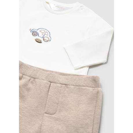 〈mayoral〉Tracksuit with T-Shirt(beige) ※BABY