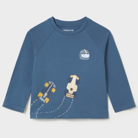 〈mayoral〉Baby car T-shirt(blue) ※BABY