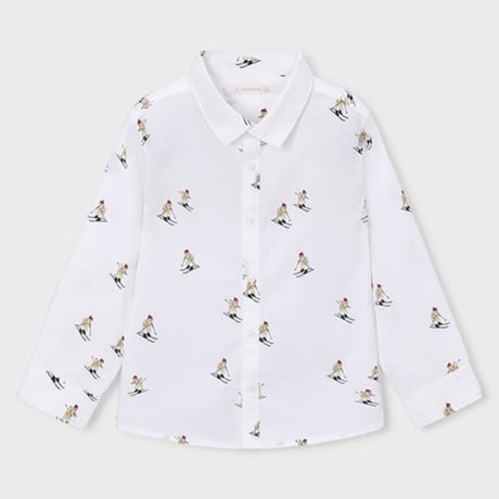 〈mayoral〉Boy print shirt(ski) ※KIDS