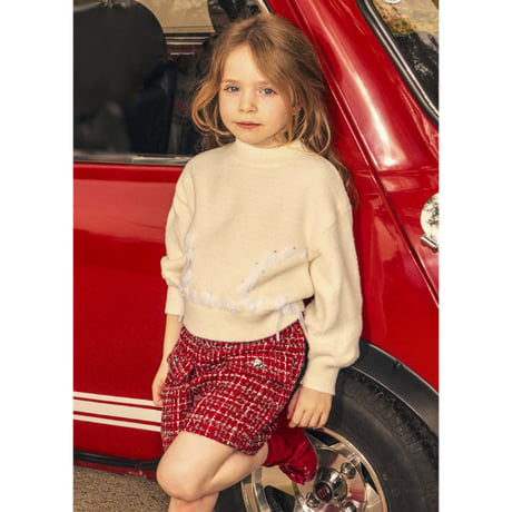 〈mayoral〉Red Tweed Smart Shorts (Red) ※KIDS