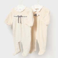 〈mayoral〉Romper 2-Piece Set(off-white) ※BABY