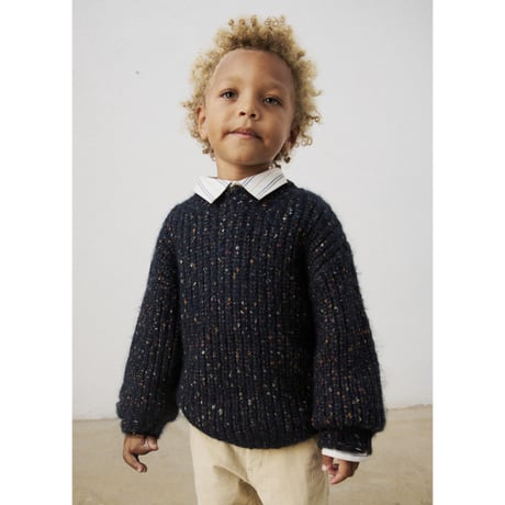 〈mayoral〉Tweed Knit Crewneck Sweater ※KIDS