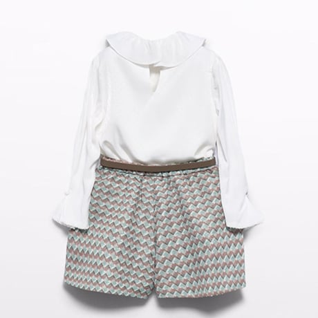 〈Abel&Lula〉Checked Bermuda shorts set※KIDS&JUNIOR