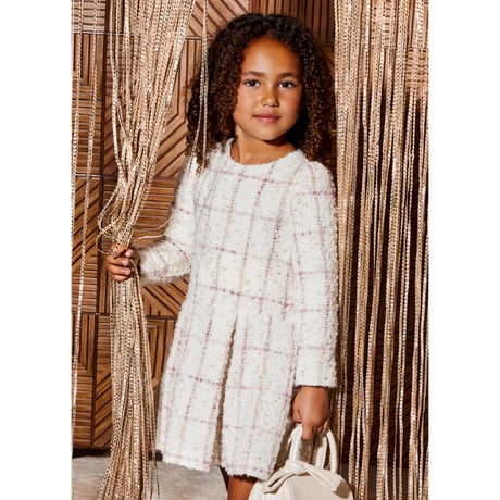 〈Abel&Lula〉 Checked tweed dress※KIDS&JUNIOR