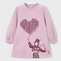 〈mayoral〉Girls' screen-printed sweatshirt dress ※KIDS