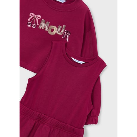 〈mayoral〉Embroidered fleece dress for girls ※KIDS