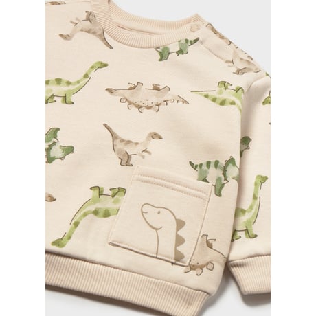 〈mayoral〉Baby dino print pullover with pocket ※BABY
